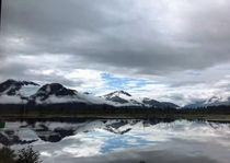 Almost perfect reflection Alaska US 