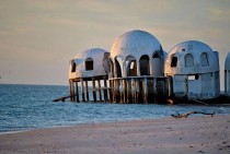 Along the Gulf lies this futuristic abandoned dome home 