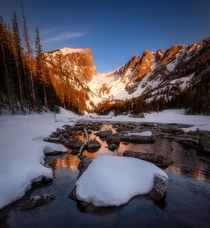 Alpenglow in Rocky Mountain National Park 