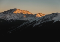 Alpenglow on La Plata Peak Aspen Colorado 