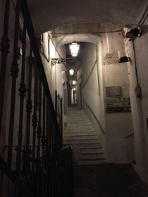 Amalfi Italy - exploring the tunnels and staircases that connect the neighborhoods up the mountains