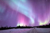 Amazing aurora in Alaska 