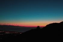 Amazing sunrise in Mlaga Spain 