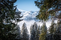 Amazing view during a Sunday stroll in Braunwald Glarus Switzerland 