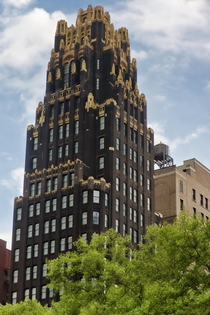 American Radiator Building - conceived by the architects John Howells and Raymond Hood - built in  in midtown Manhattan New York City 