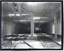 Americas first subway tunnel Tremont Street Subway in Boston just before opening day  