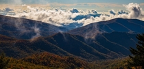 Among the clouds in the Blue Ridge Mountains 