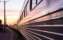 Amtrack train at Sunrise Niagara Falls - US 