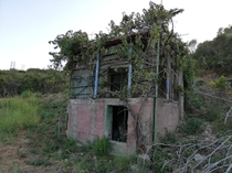 An abandoned building in Kefalonia created to evade tax and then left to nature