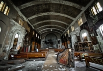 An abandoned church in Detroit