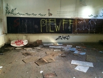 An Abandoned Classroom in Los Gatos CA 