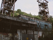 An abandoned coal mine in Asturias Spain 