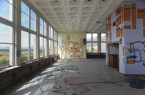 An abandoned college block