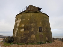 An abandoned Martello tower near Eastborne in the UK