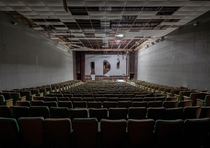 An abandoned movie theater