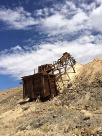 An abandoned ore bin at the Eagle Mine Nevada