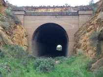 An abandoned rail tunnel in South Australia x