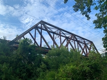 An abandoned railroad bridge in Tennessee