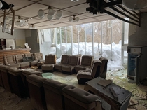 An abandoned ski lodge in japanoc