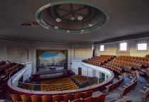 An abandoned theater in an active hospital