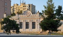 An architectural gem from the early th century amid apartment blocks in the centre of Fergana of Uzbekistan