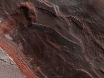 An avalanche on Mars Credit NASA