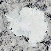 An image of Antarctica taken by NASAs Aqua satellite