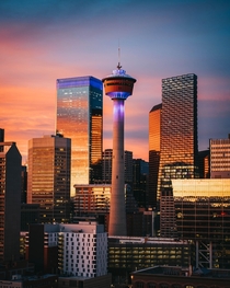 An Insane Sunset in Calgary AB Canada Last Night Photo by ianfeil 