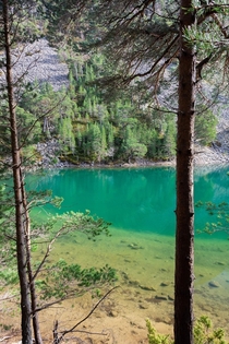 An Lochan Uaine the Green Loch in the Cairngorms National Park Scotland 