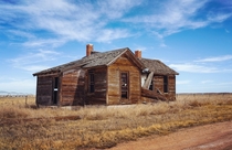 An old farmhouse outside Hudson Colorado 