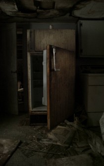 An old fridge in an old house I found today 