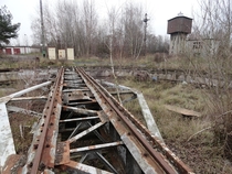 An old railway turntable