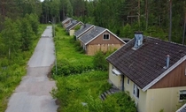 An old residential area in Sweden which is now demolished Photo from 