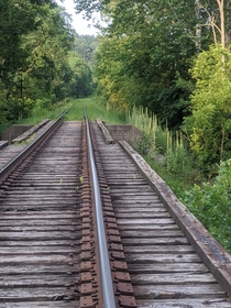 An old train bridge in Ohio