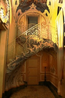 An ornate staircase found at the Palazzo Biscari Sicily Italy  - Couldnt find better resolution