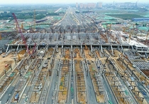 An Railway Station Under Construction in Jinan China 