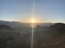 An Sunset Overlook at Death Valley National Park USA 
