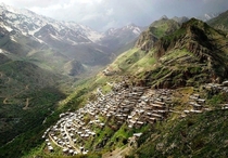 Ancient Kurdish village in Hawraman Iran