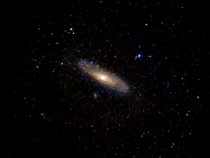 Andromeda galaxy untracked  images 