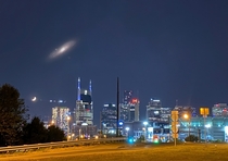 Andromeda over Nashville if it were bright enough to see with the naked eye 