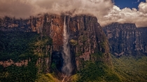 Angel Falls Venezuela the worlds highest uninterrupted waterfall with a height of almost kmft  photo by David Ruiz Luna