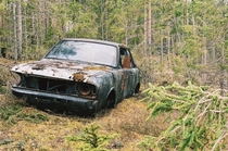 Another abandoned unknown car at the same forest in Finland