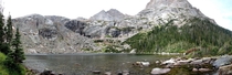 Another one of Colorados otherworldly alpine lakes Black Lake in RMNP 