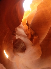 Another Slot Canyon Photo that shows the Ground this time in Lower Antelope Canyon Page AZ 