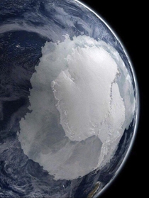 Antarctica seen from space