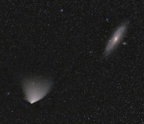 APOD  April  - Comet PANSTARRS and the Andromeda Galaxy 