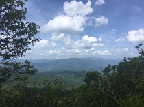Appalachian Trail South in the Nantahala National Forest 