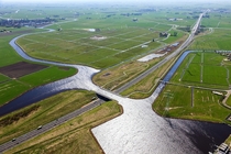 Aqueduct Langdeel Leeuwarden the Netherlands 