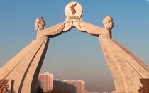ARCH OF REUNIFICATION in Pyongyang N Korea Architect unknown 