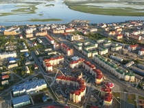 Arctic circle city Salehard Yamal Russia 